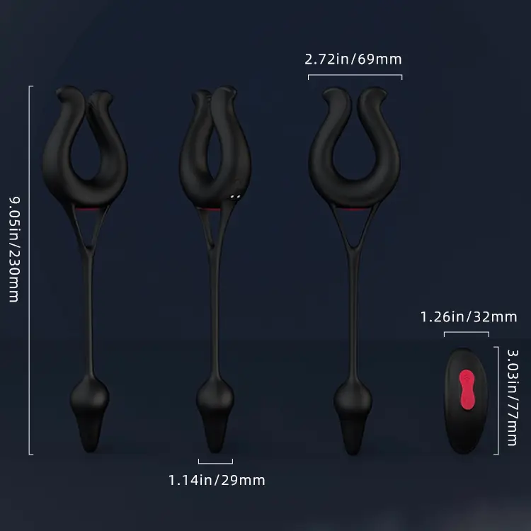 Nicole dual-action penis ring size