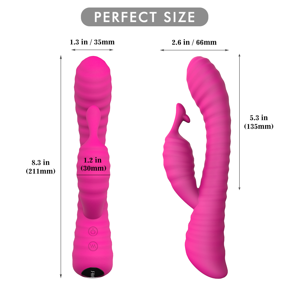 Moonlight Romance Dual Vibrator Size
