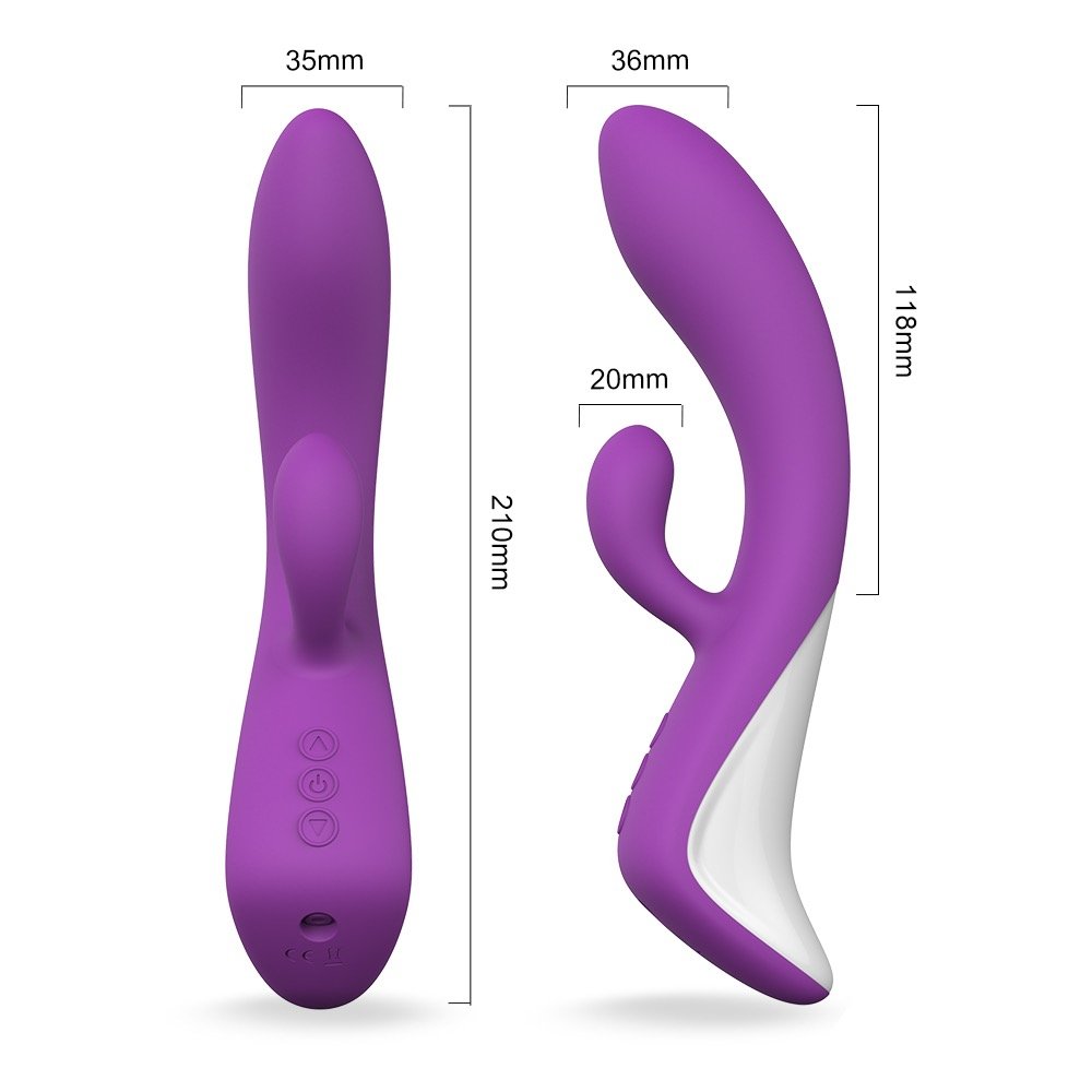 Demon Wave G-Spot Rabbit Vibrator Size