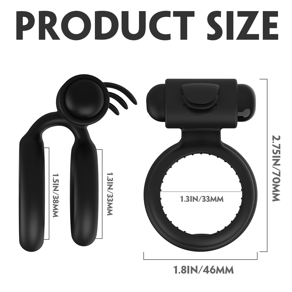 Dominator Dual-Loop Cock Ring Size