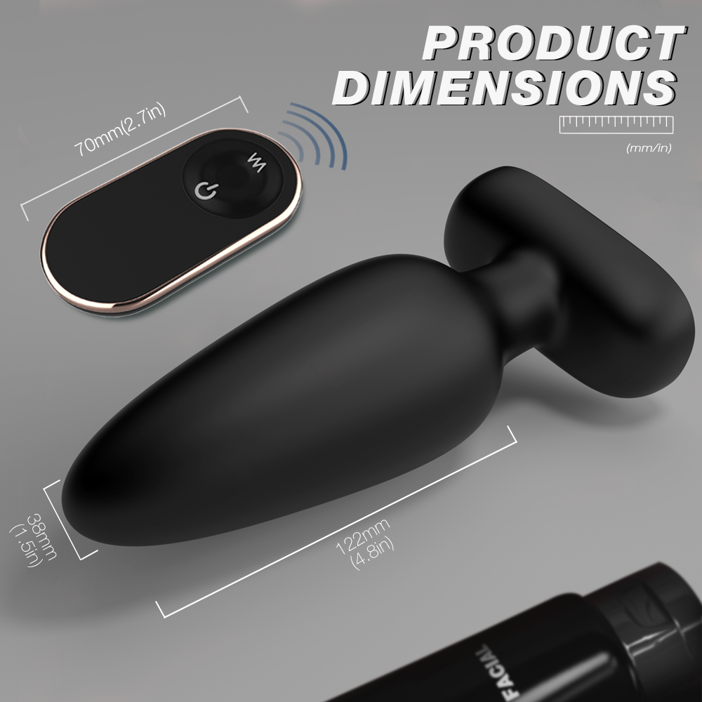 Visual Rivet Remote Control Anal Plug Size