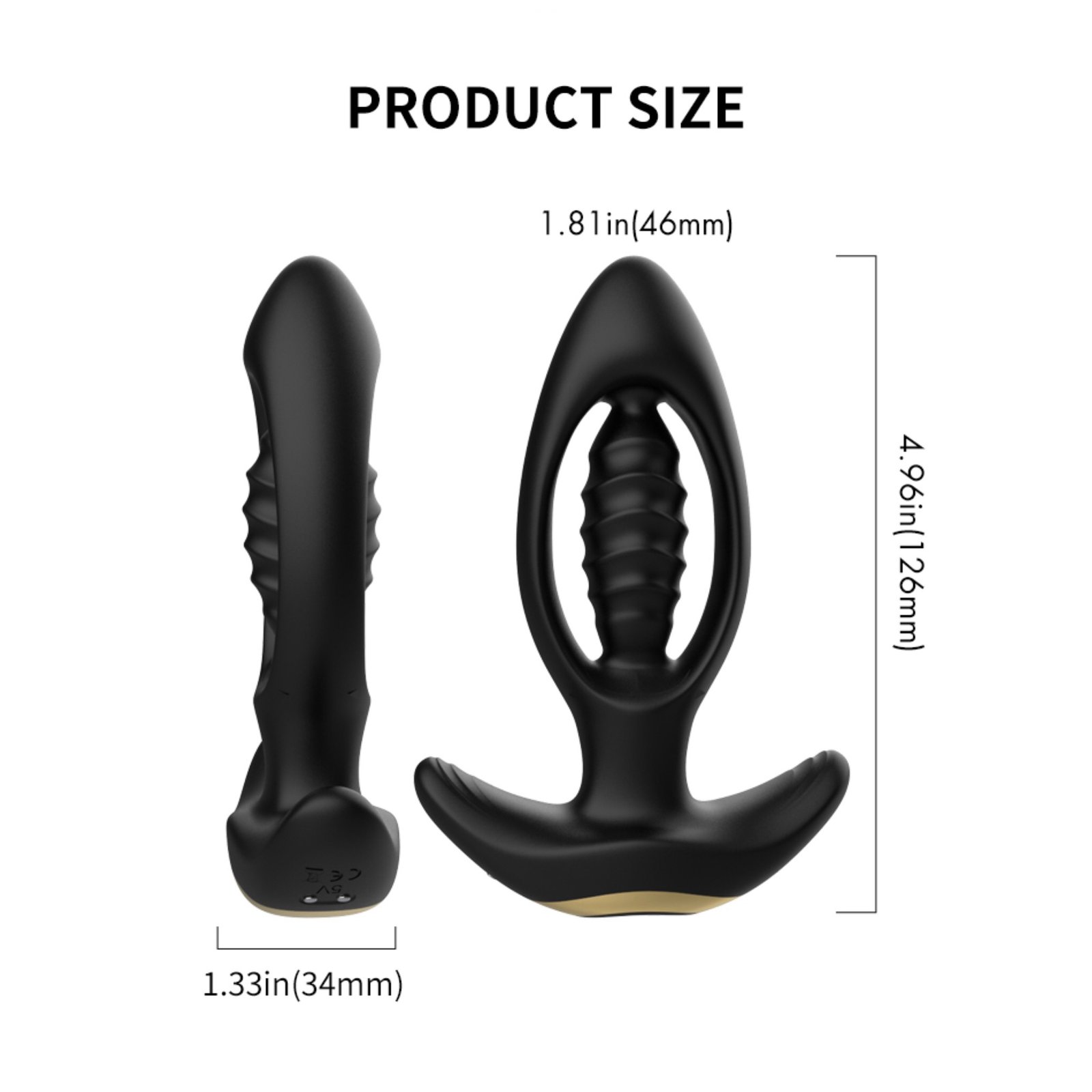 DragonFlare Expanding Prostate Massager Size