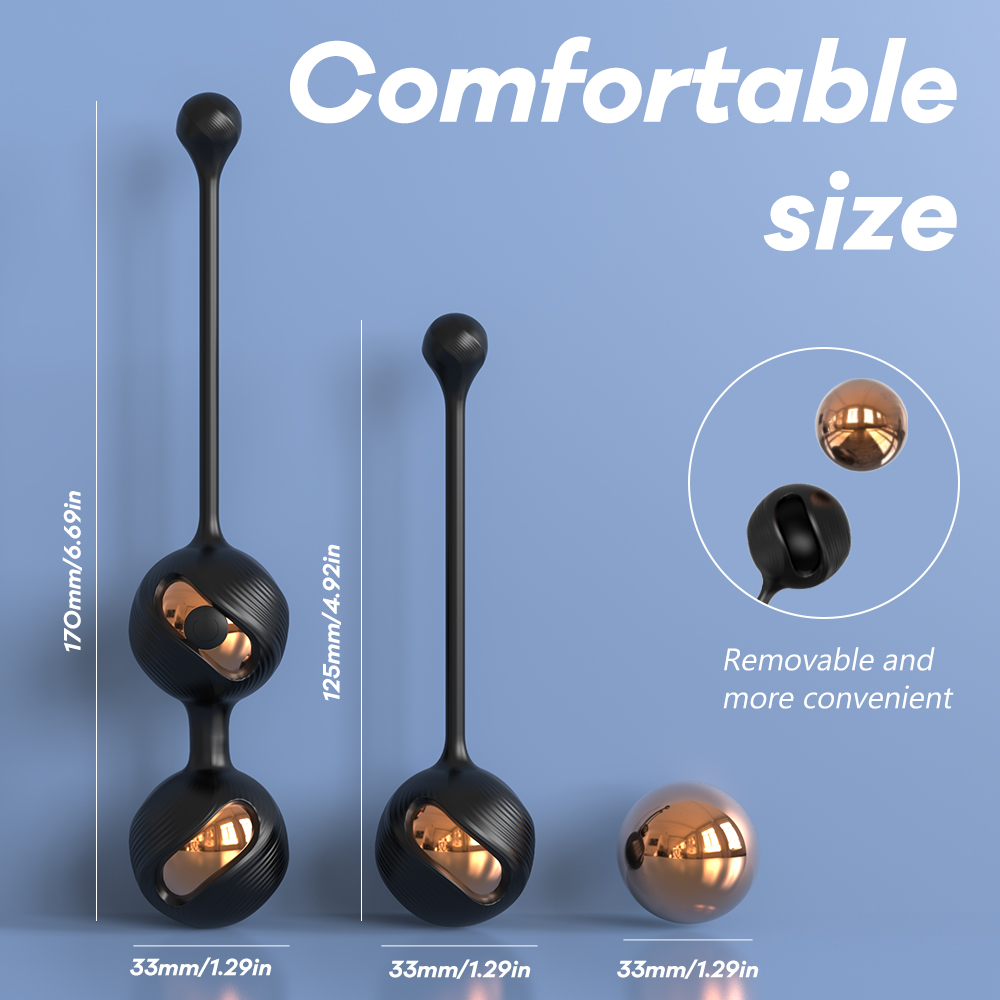 Gem Kegel Trainer Vibrating Ball Size