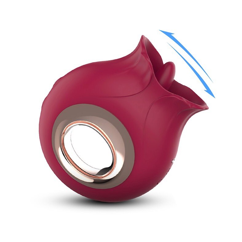 French Kiss Rose Licking Vibrator