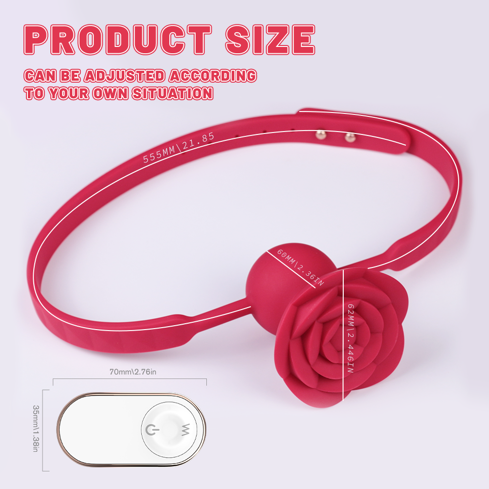 Blazing Rose Oral Adjustable Stimulator Size