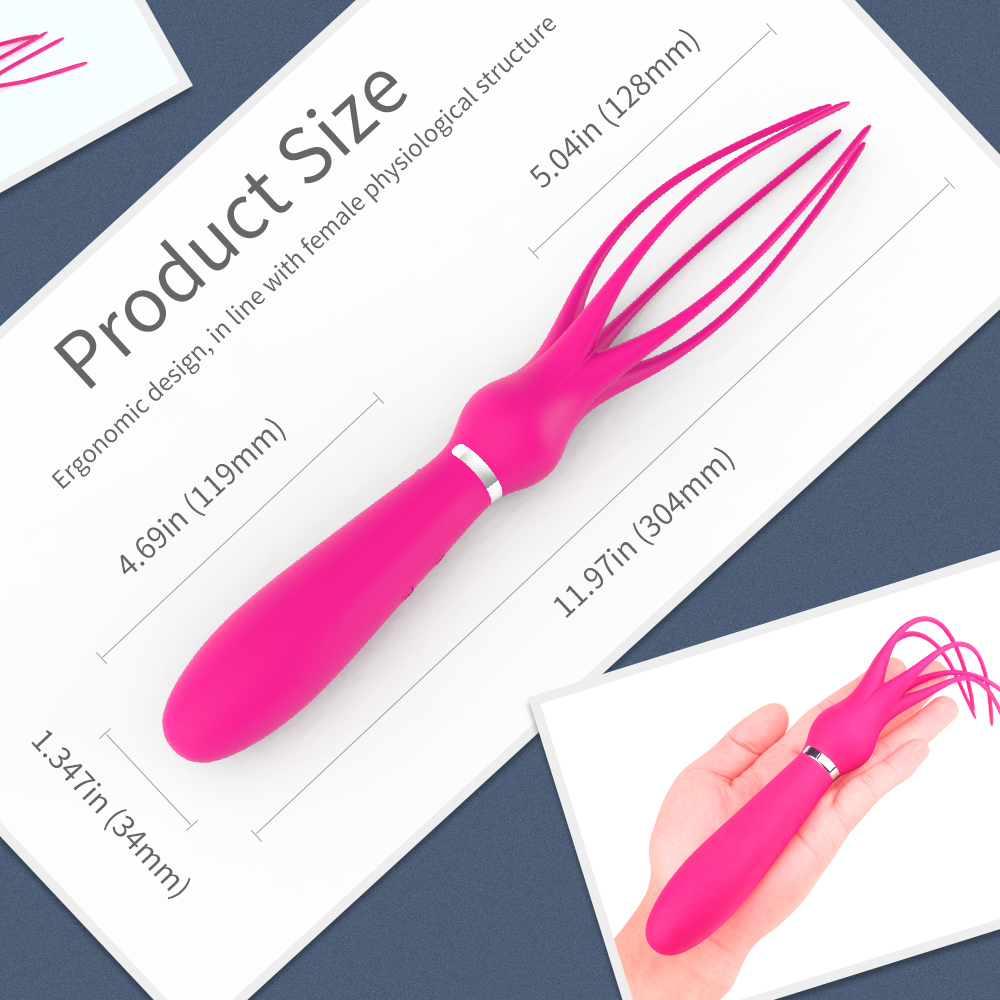 Octopus SM Whip & G-Spot Vibrator Size